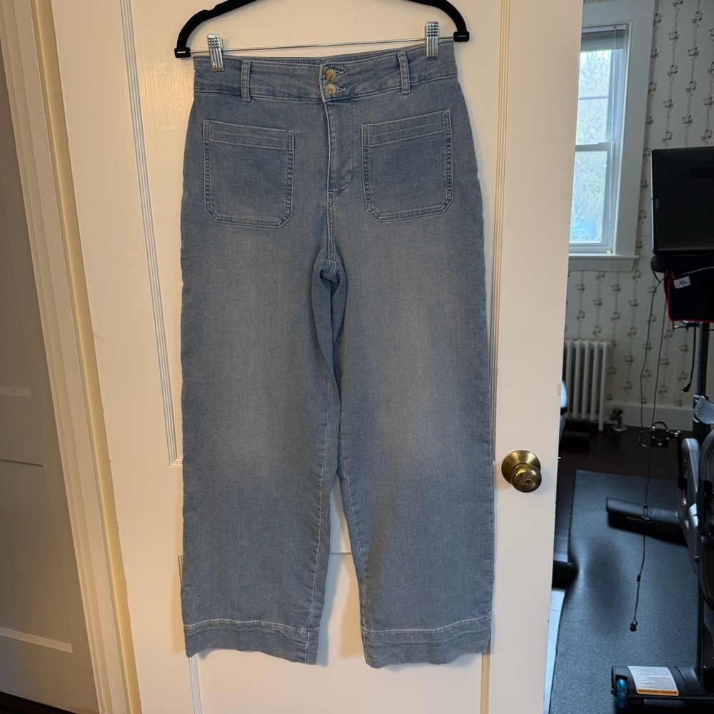 Bagatelle Collection High Rise Wide-Leg Light Blue Denim Jeans Size 8